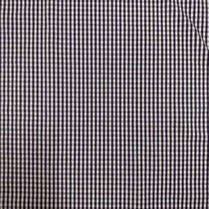 Pânză subțire albă cu carouri albastre